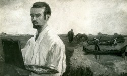 Autoritratto sull'Arno - 1934